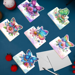 Preview: Diamond Painting 6 Stück Schmetterlinge